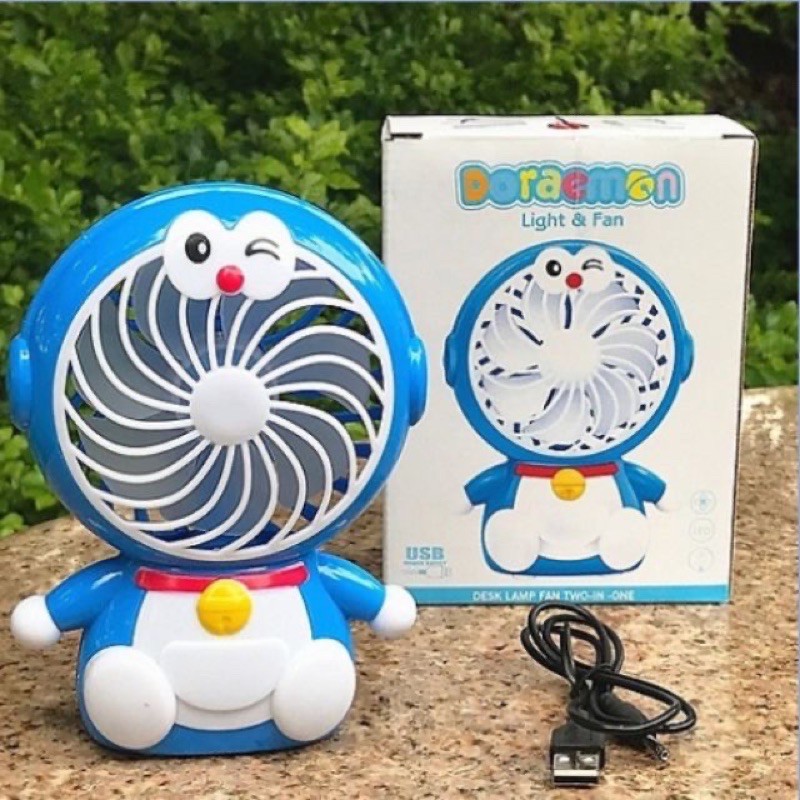 Quạt tích điện cầm tay hình doremon | BigBuy360 - bigbuy360.vn