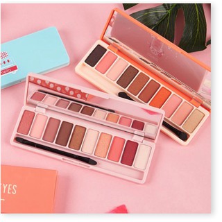 Bảng phấn mắt LAMEILA 12 màu thời thượng phấn mắt nội địa Trung bảng màu mắt hot trend HATOLA