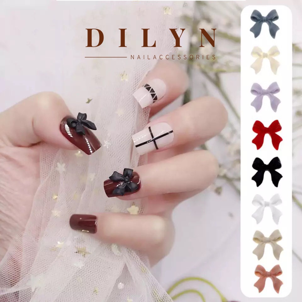 Phụ Kiện Nail - Charm Nơ Trang Trí Móng Siêu Hot