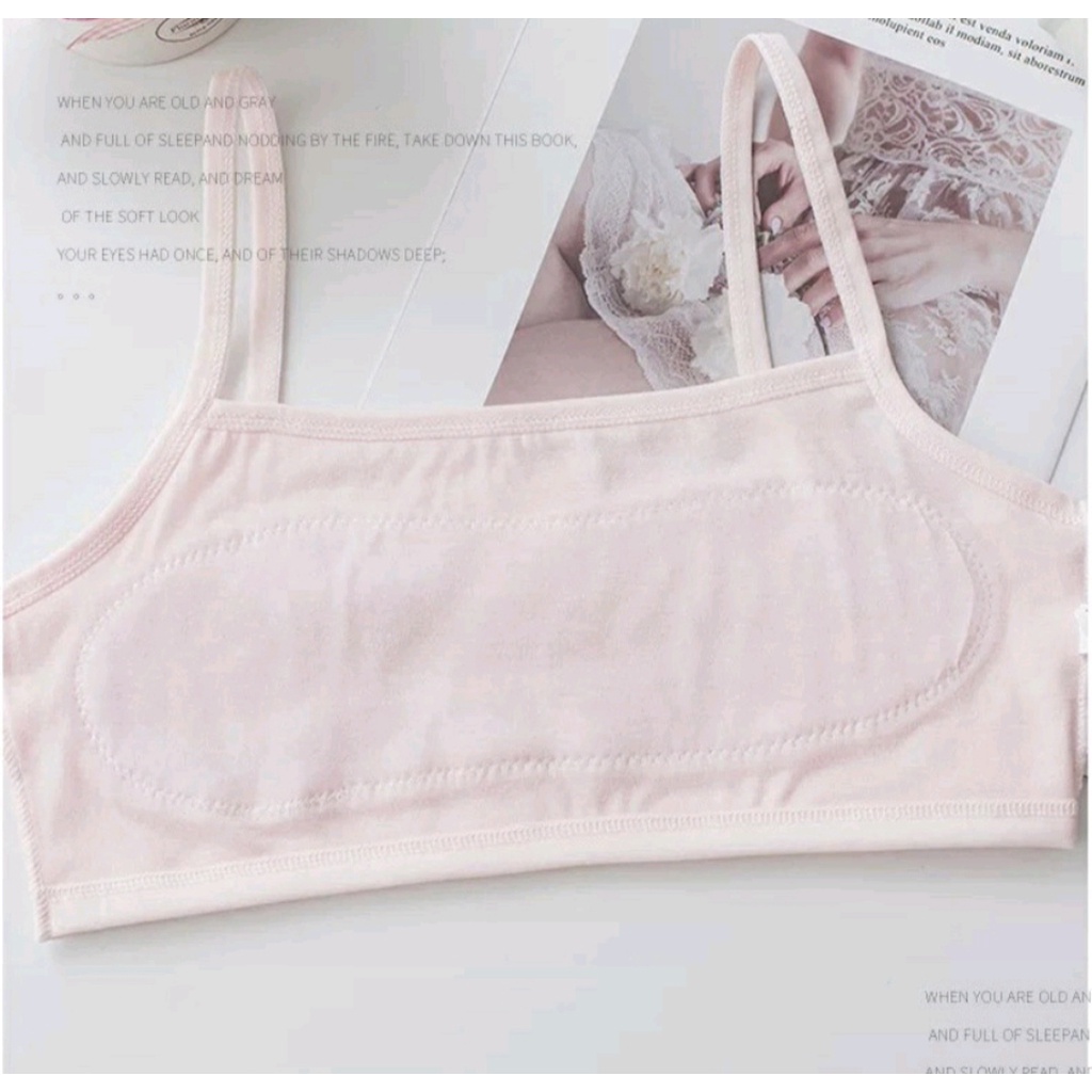 Áo Bra Học Sinh Cotton Có Đệm Mỏng