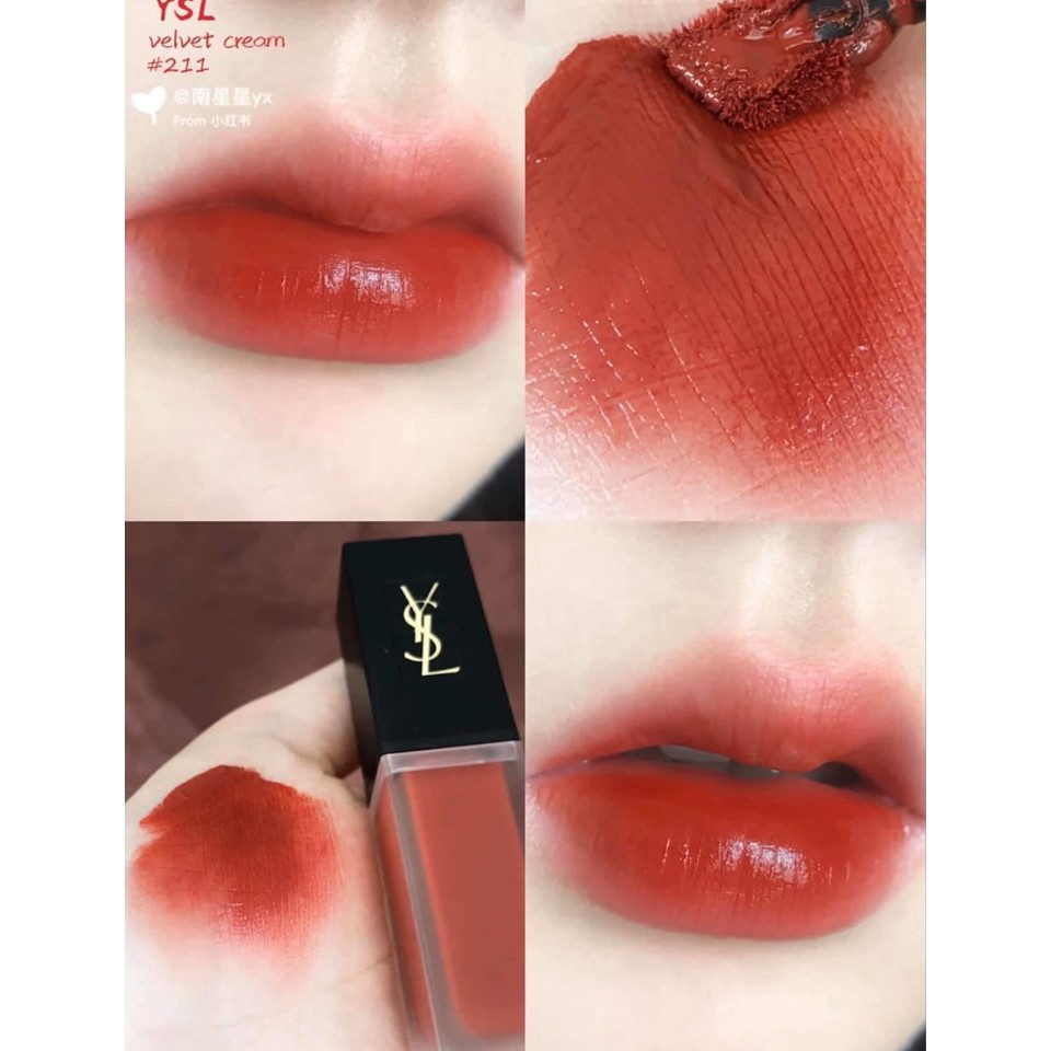 Son Kem YSL Tatouage Couture Velvet Cream Liquid Lipstick – 211 Chili Incitement-[COCOLUX] | BigBuy360 - bigbuy360.vn