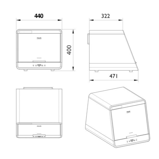 Tủ khử trùng Philips UVC mini Chamber-UVCC090 36W