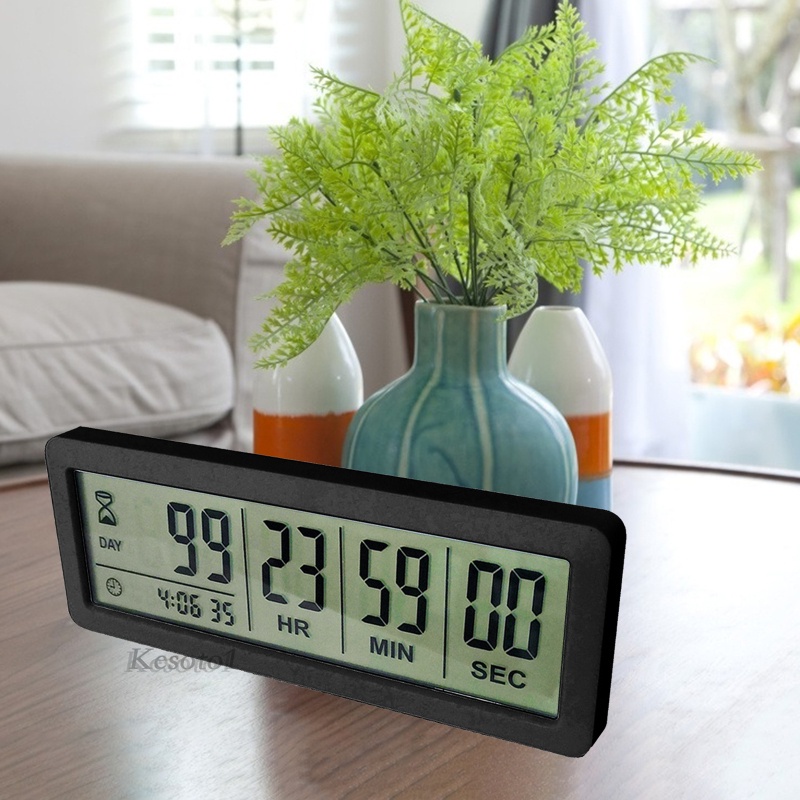 Đồng Hồ Đếm Ngược 999 Ngày Màn Hình Lớn Màu Trắng Dùng Trong Kỳ Nghỉ