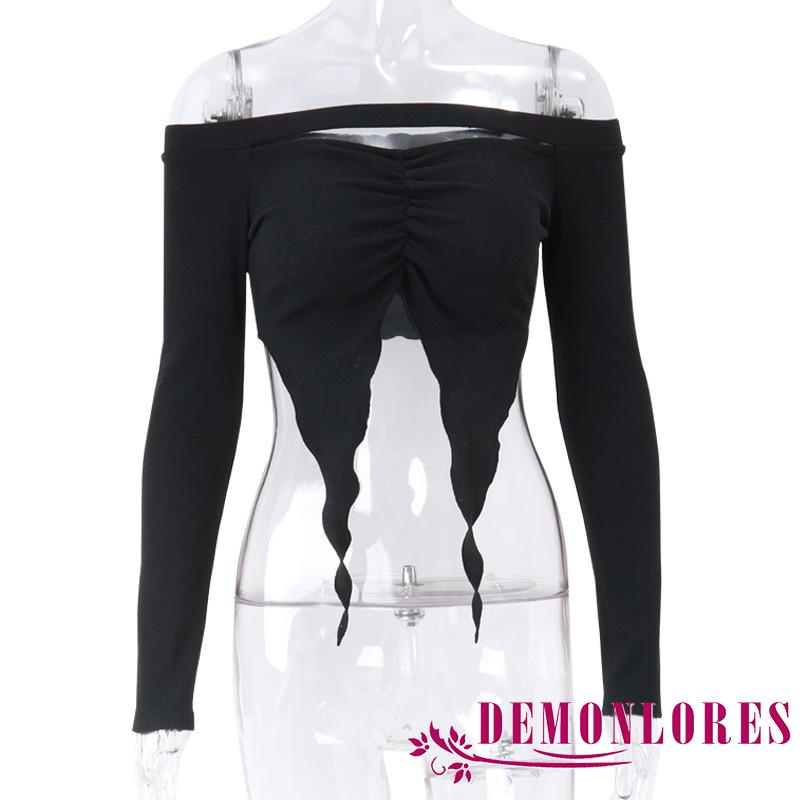 Áo Thun Lửng Tay Dài Thời Trang Dành Cho Nữ