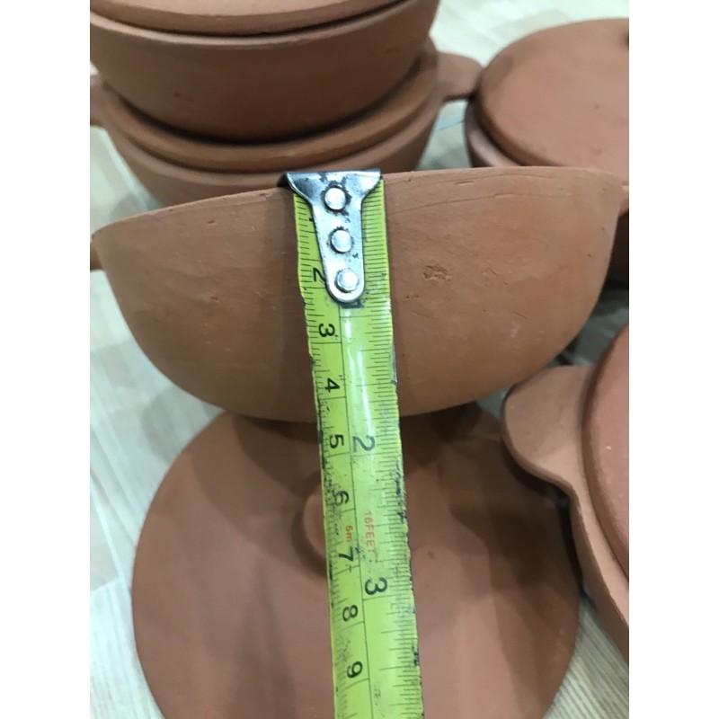 Nồi đất kho quẹt có nắp 14cm