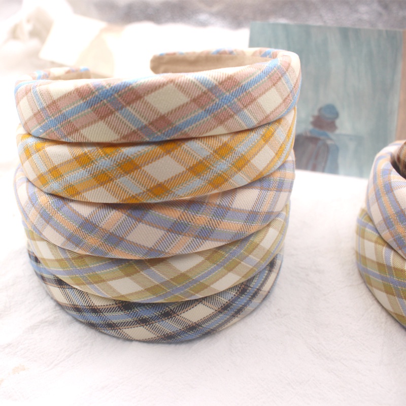 Băng Đô Bản Rộng Họa Tiết Kẻ Sọc Thời Trang Cho Nữ