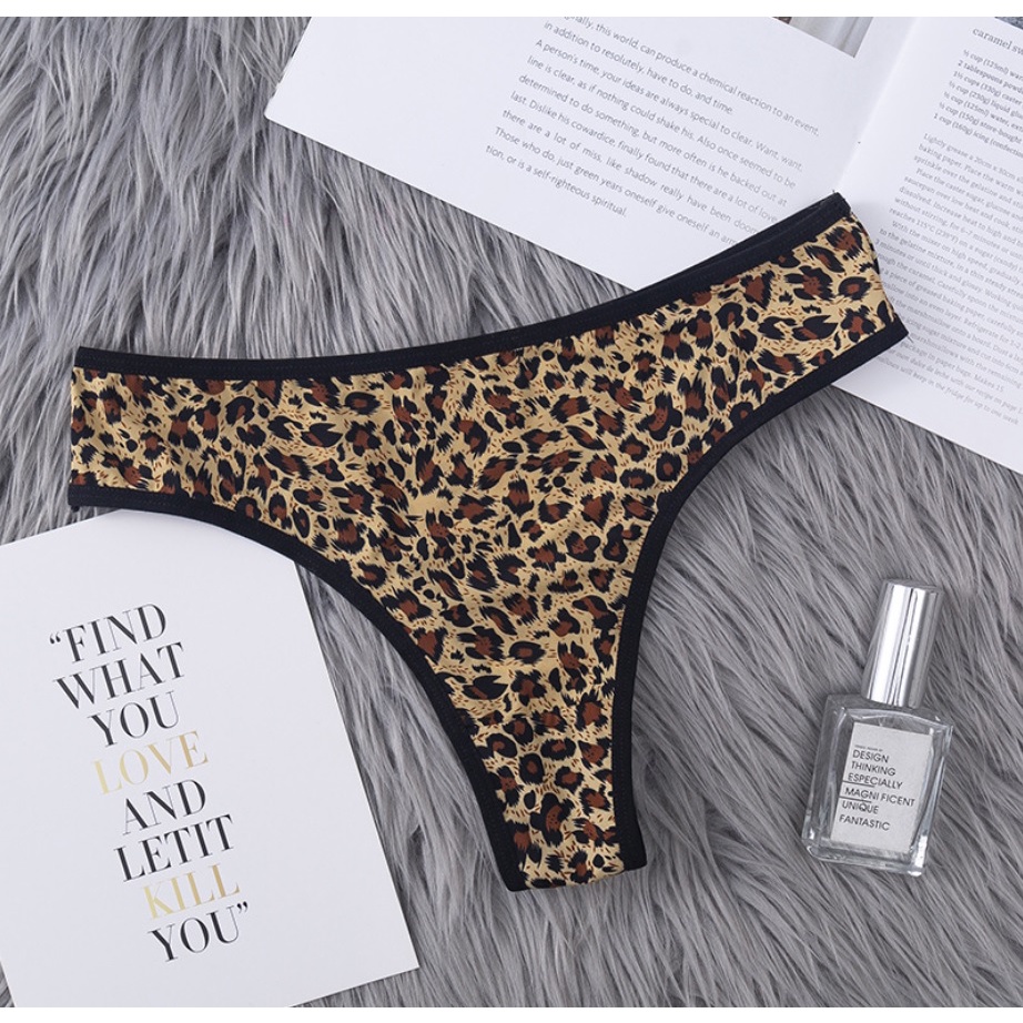 Quần lót lọt khe nữ sexy da báo cao cấp trẻ trung thoải mái thoáng mát phù hợp dưới 55kg (MS 03018) Anna Shop