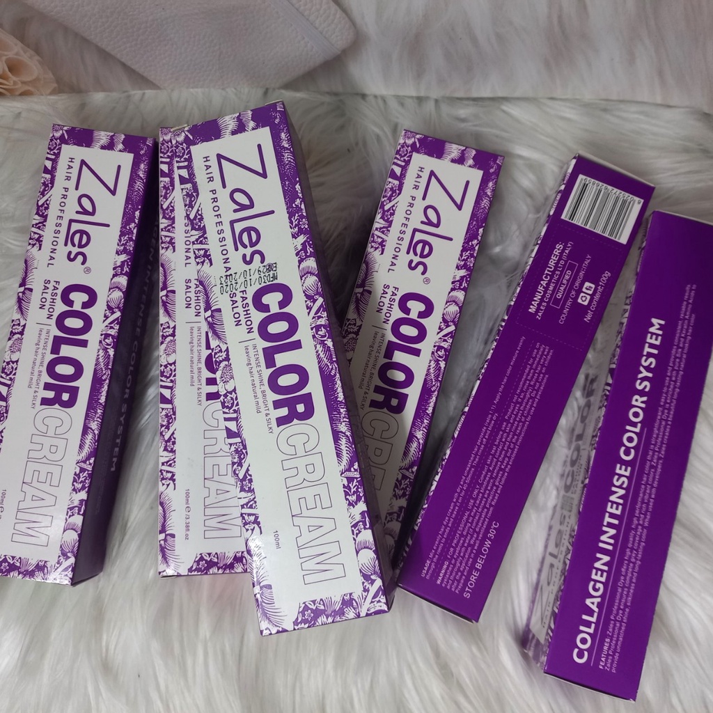 Màu nhuộm tóc không cần tẩy tóc ZALES COLOR CREAM