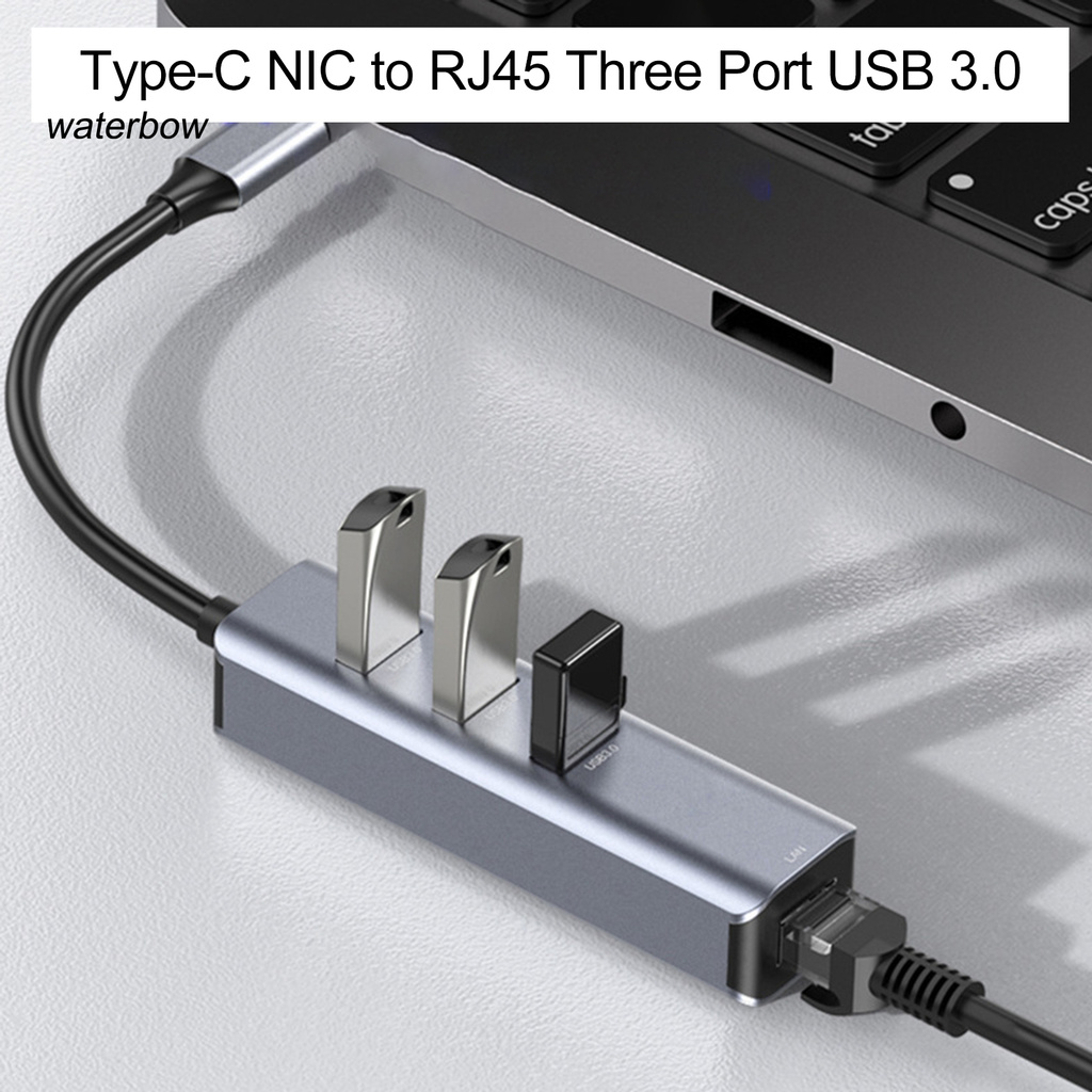 Bộ Chuyển Đổi 3 Cổng Usb 3.0 Type C Sang Rj45 Gigabit Ethernet Cho Macbook