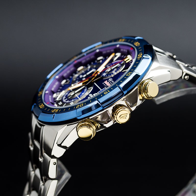 Đồng Hồ Casio Nam Dây Thép Không Ghỉ EDIFICE EFR-539RB-2ADR Chính Hãng