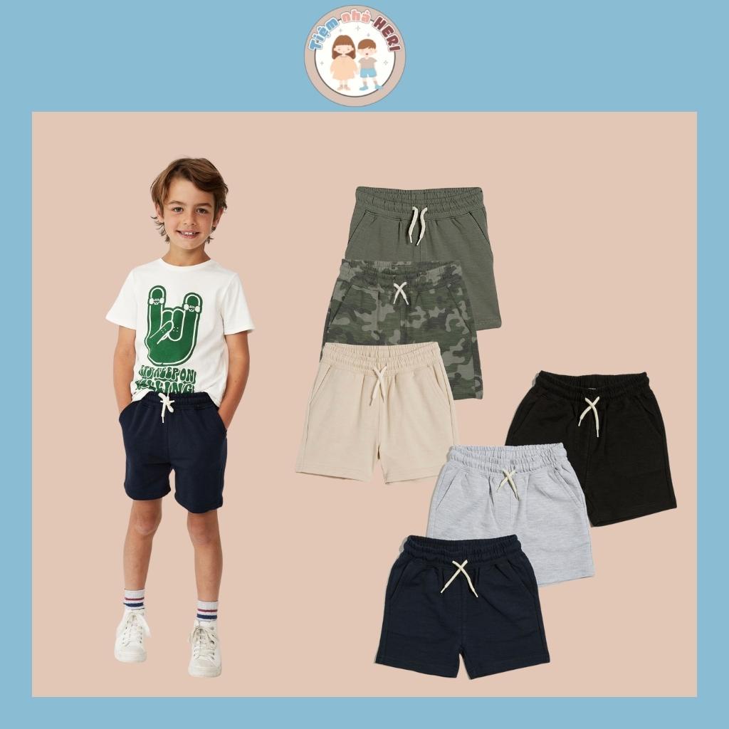 Quần thun cộc cotton on bé trai hàng xuất khẩu TIỆM NHÀ HERI size 19 đến 38 kg