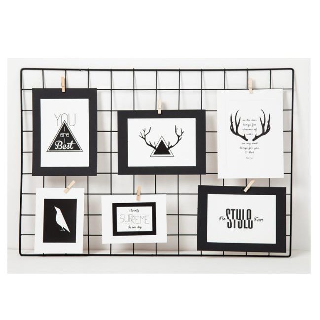 8 khung ảnh BẮC ÂU trắng đen -  Ảnh Treo tường Ảnh khung giấy Hiển thị hình ảnh nghệ thuật hiện đại