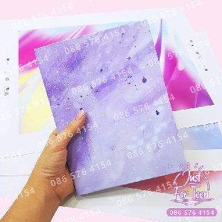 HOT - Bao tập galaxy tím mộng mơ cho học sinh - bọc vở galaxy - giấy bao tập vở sinh viên khổ lớn