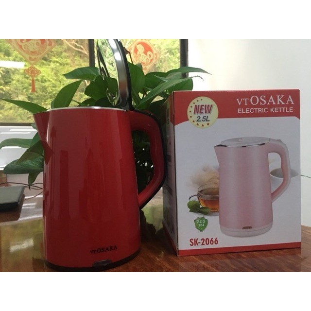 ❤️[Free Ship] Ấm Đun Siêu Tốc Osaka 2,5l 2 Lớp Bh 12 Tháng