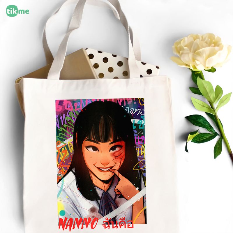 Túi tote vải canvas Nano cô gái đến từ hôm qua