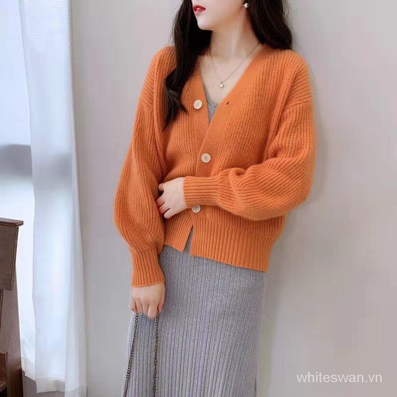 Áo Khoác Cardigan Ngắn Dáng Rộng Thời Trang Mùa Thu 2021s Cho Nữ | BigBuy360 - bigbuy360.vn