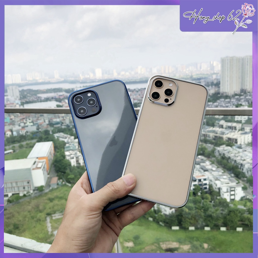 Ốp lưng iPhone Cao Cấp trong dẻo viền màu iPhone 12Mini/ 6.1/ 12Pro/ 12 ProMax Chính Hãng Rock