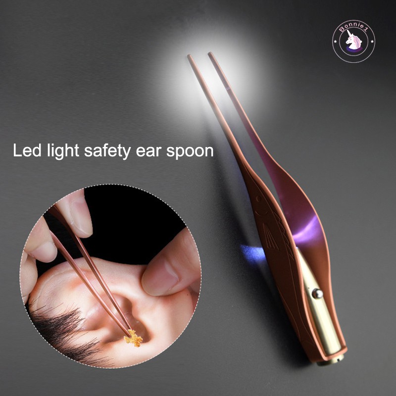 Nhíp gắp ráy tai tích hợp đèn LED vệ sinh tai cho bé