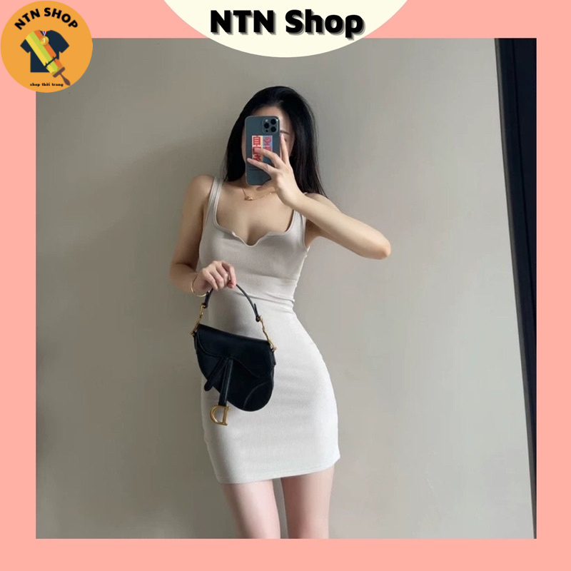 Đầm sát nách body xẻ V (Hình ảnh thật) NTN Shop a4