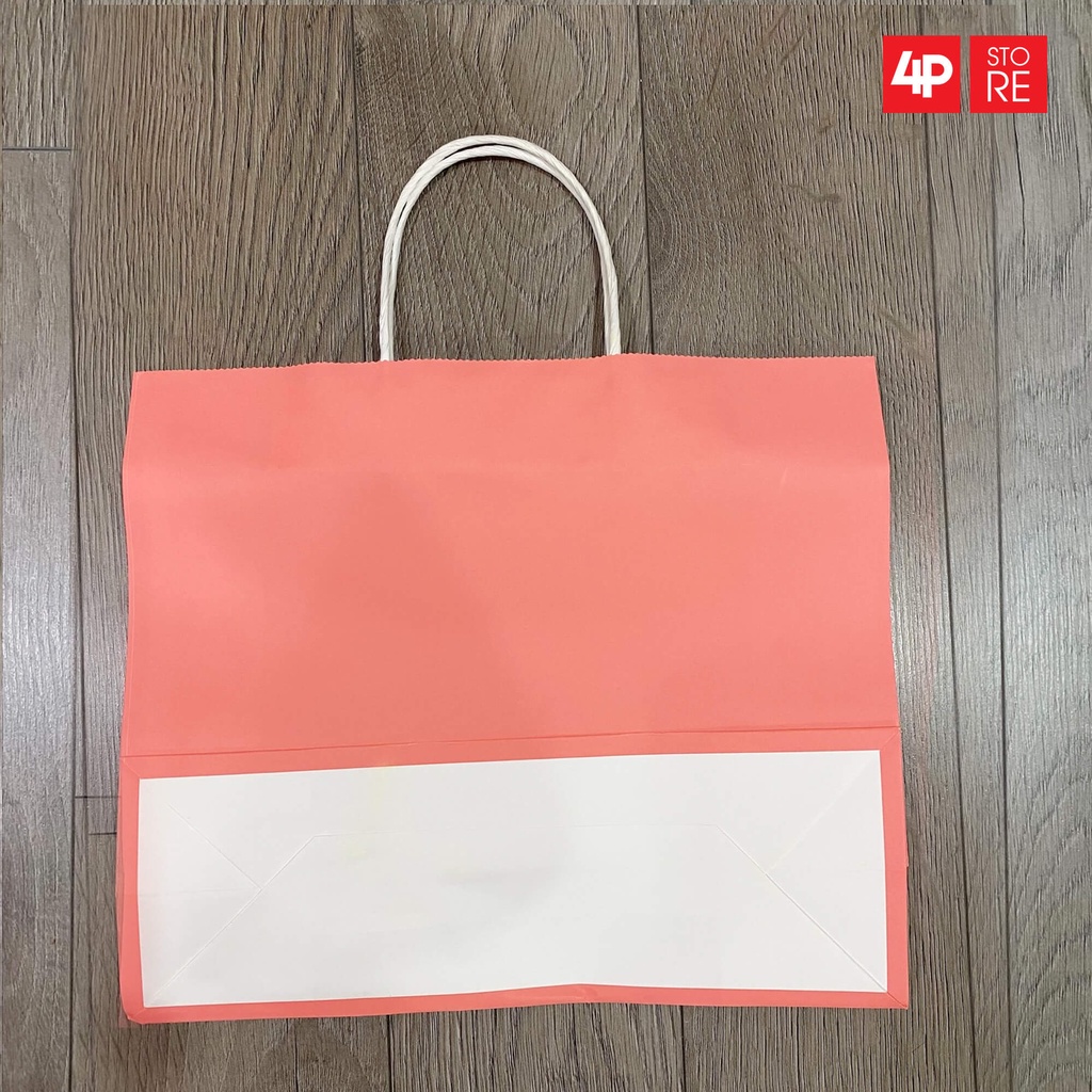 TÚI GIẤY KRAFT NGANG HỒNG 32 X 27 X 11 CM