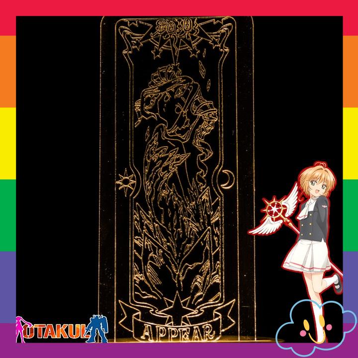 Đèn Ngủ Thẻ bài Sakura Clearcard thủ lĩnh thẻ bài cardcaptor Clear card