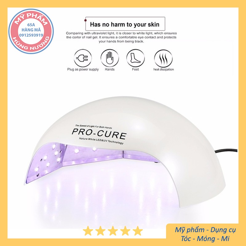 Đèn gel hơ móng Pro Cure 72W đôi