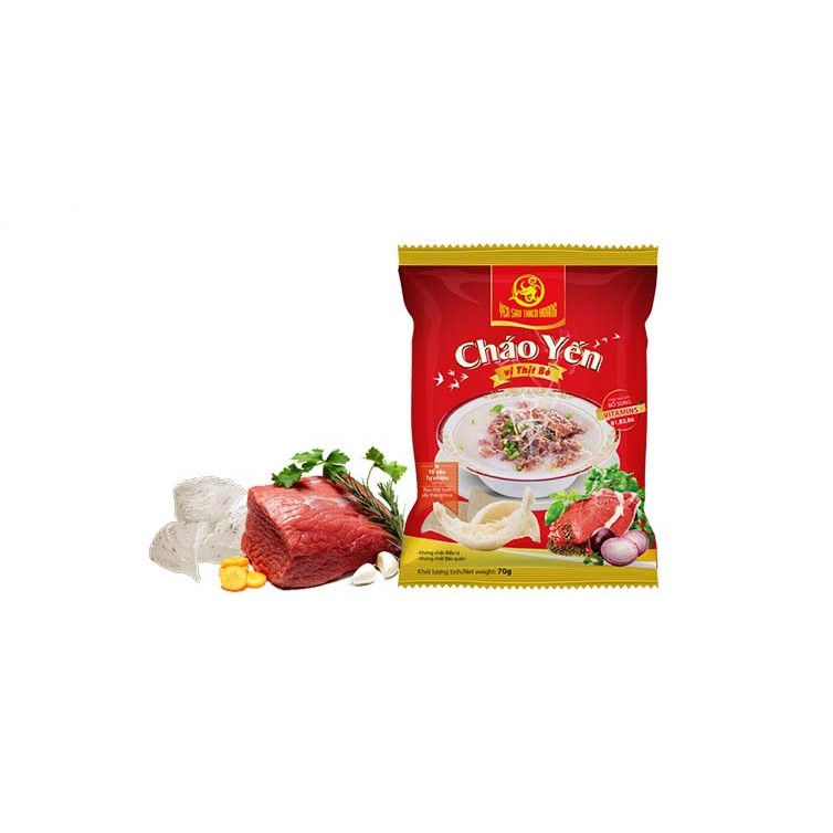 Combo 30 gói cháo yến Thiên Hoàng Tiện Lợi-Thiên Nhiên-Dinh Dưỡng