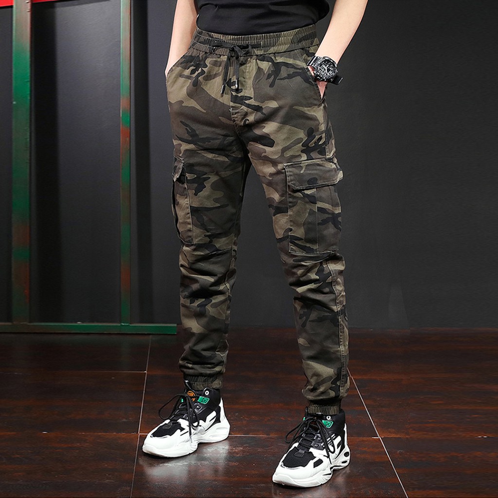 Quần ANFA Jogger Kaki Camo Nam Túi Hộp Cao Cấp Size Từ 40-85kg Màu xanh đậm, xanh nhạt JC01