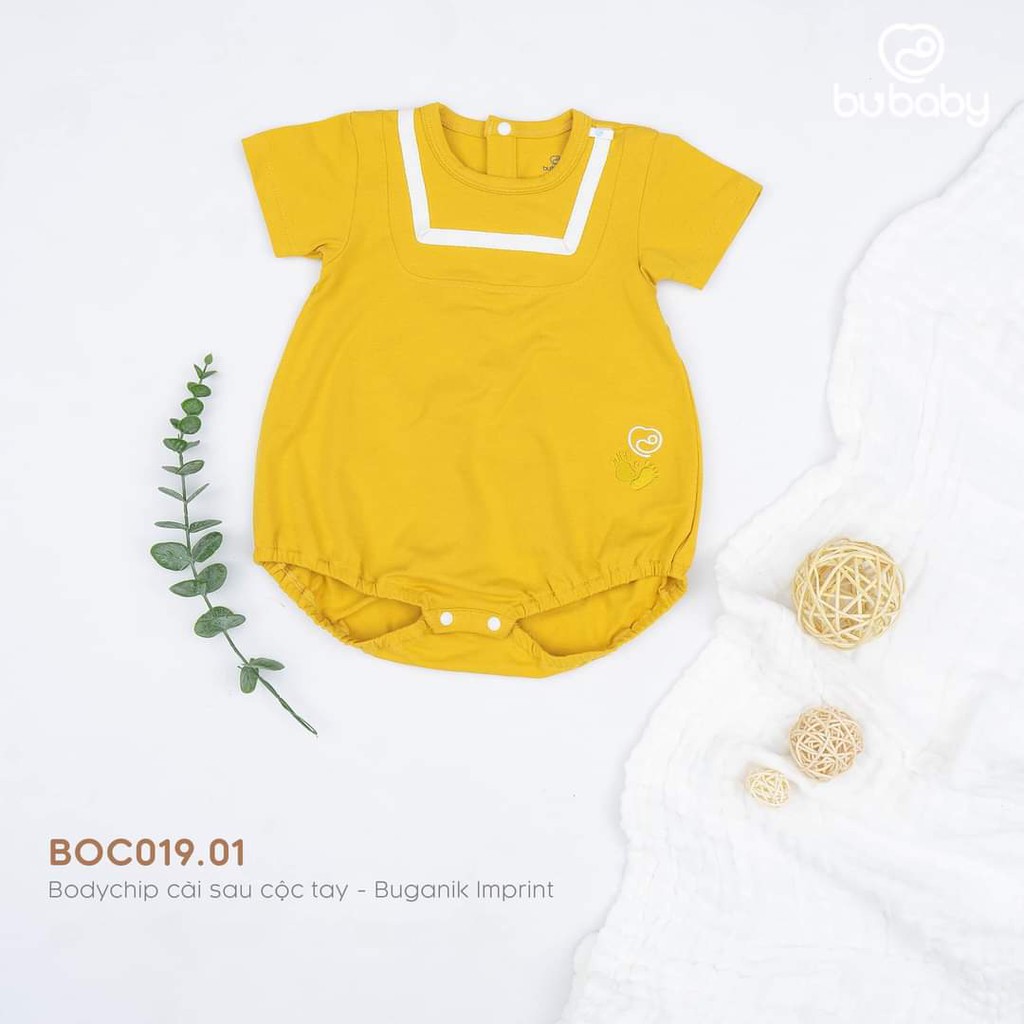 Bộ body chip cài sau cộc tayBu, Bubaby BUGANIK IMPRINT 3m - 12m