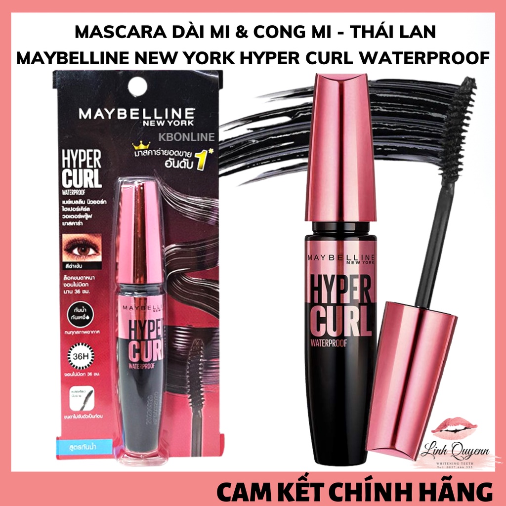 Mascara Maybelline Volume Express Hyper Curl Thái Lan