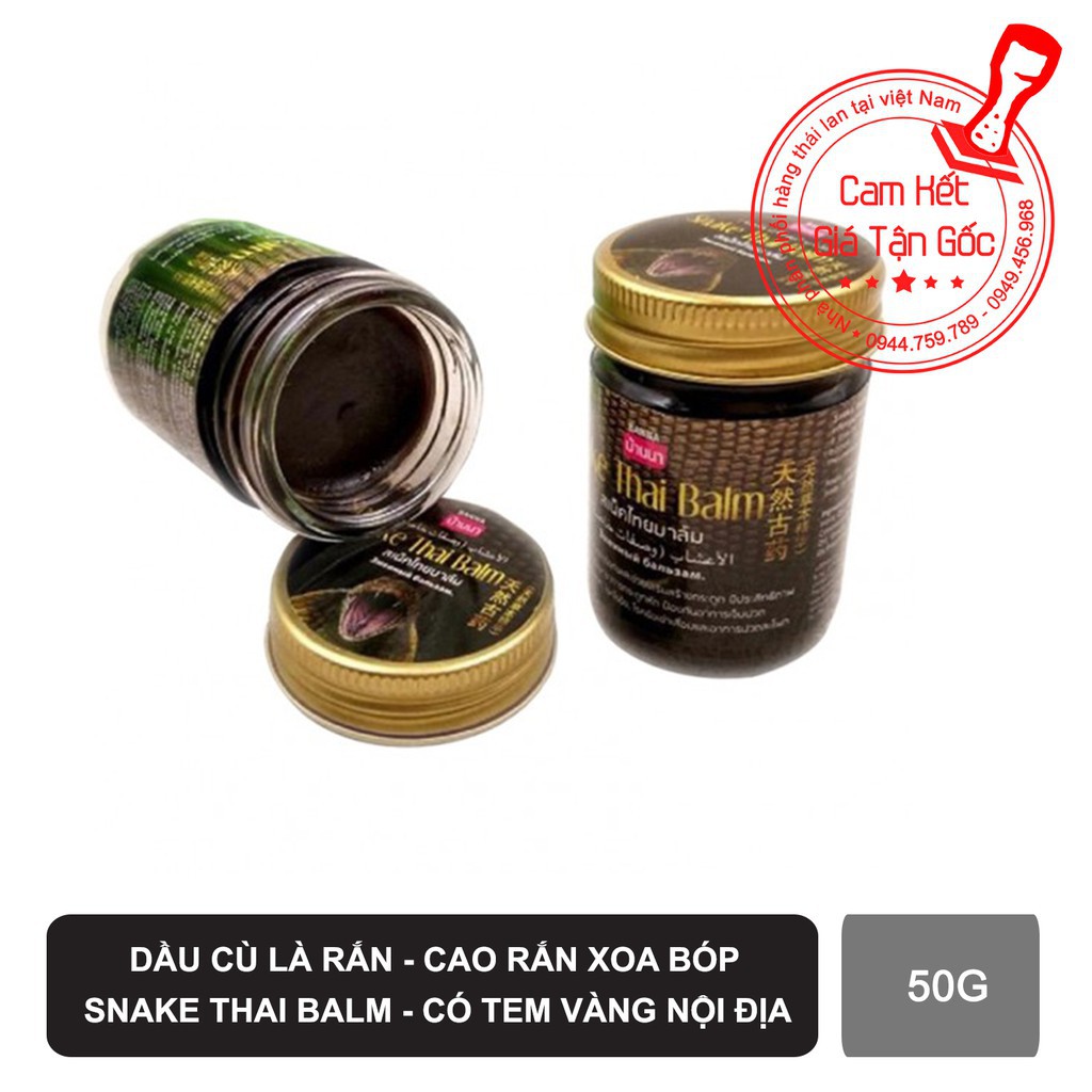 Dầu cù là rắn - cao rắn hổ xoa bóp Snake Thai Balm - THÁI LAN