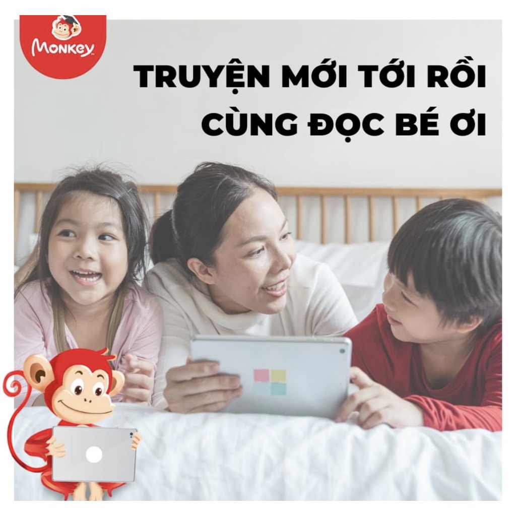  Toàn quốc [E-voucher] Mã học trọn đời tiếng Anh tại MONKEY STORIES + 3 tháng Monkey Math