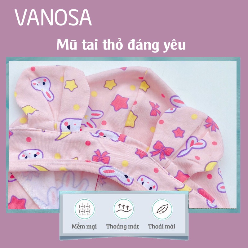Áo choàng chống nắng cho bé VANOSA - chất liệu cotton hàn cao cấp AC10