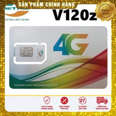 (giá khai trương) Sim 4G Viettel V90 V120 V120Z khuyến mại 120GB , Free gọi nội mạng, ngoại mạng + Quà tặng hấp dẫn