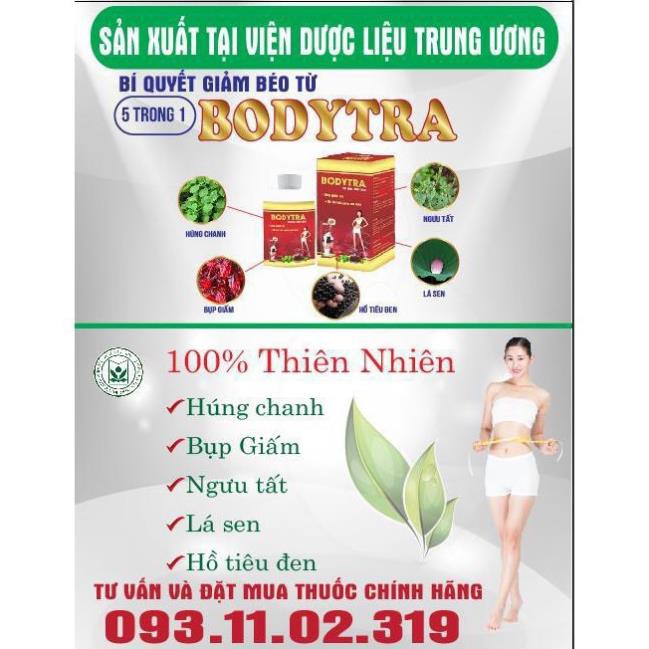 [PHIÊN BẢN CỰC MẠNH] Giảm 16Kg Không Ăn Kiêng - Không Tăng Lại - BODYTRA PLUS NEWFAT -Giảm Cân Viện Dược Liệu Trung Ương | BigBuy360 - bigbuy360.vn