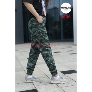 Quần Jogger Kaki Nữ Co Giãn 4D Hàng Xuất Khẩu (Màu Rằn Ri)
