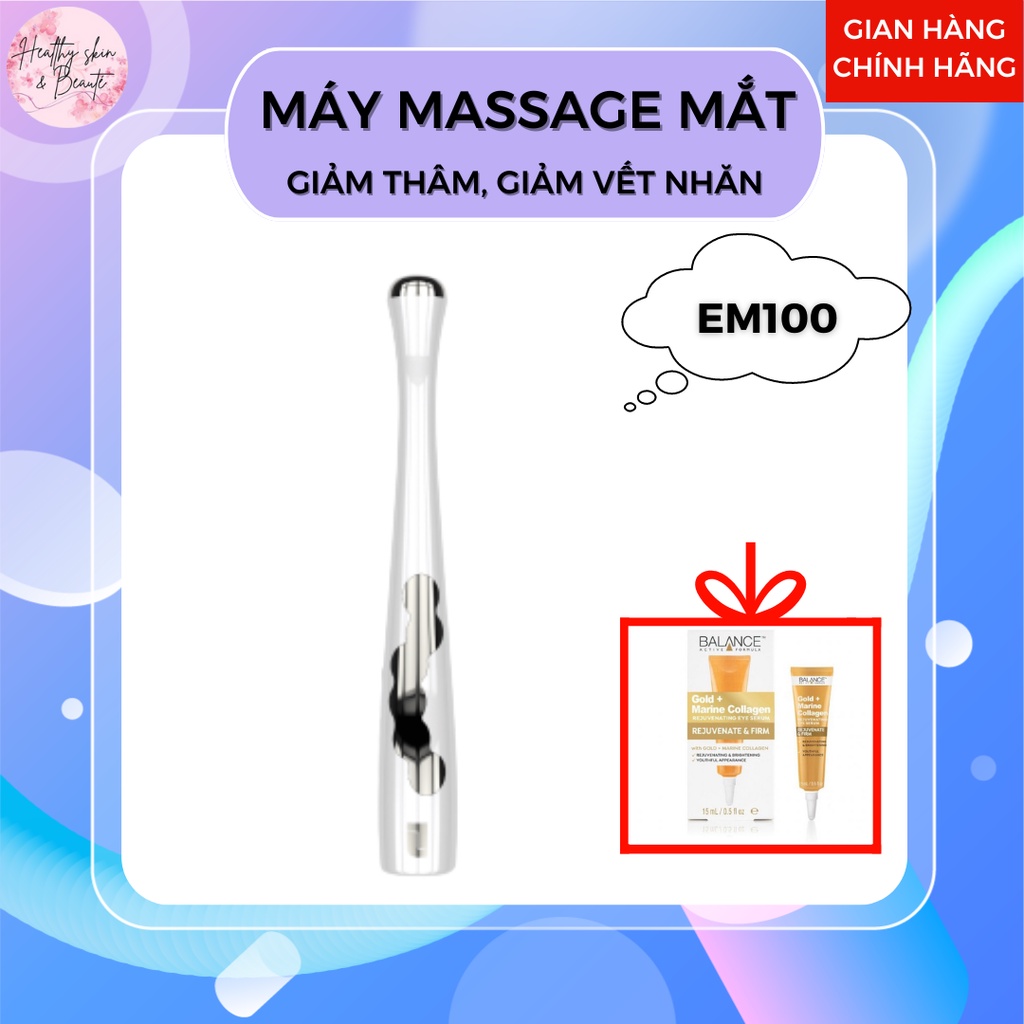 Máy massage mắt chống lão hóa và phục hồi  Lifetrons EM100 giúp thúc đẩy lưu thông máu quanh mắt mờ thâm giảm mỏi