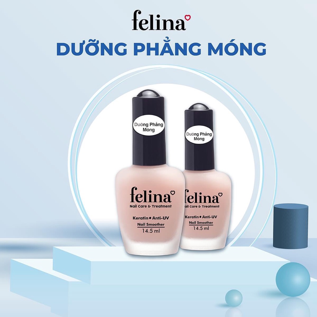 Sơn Dưỡng cứng móng, nền móng, trắng móng, phẳng móng FELINA 14.5ml