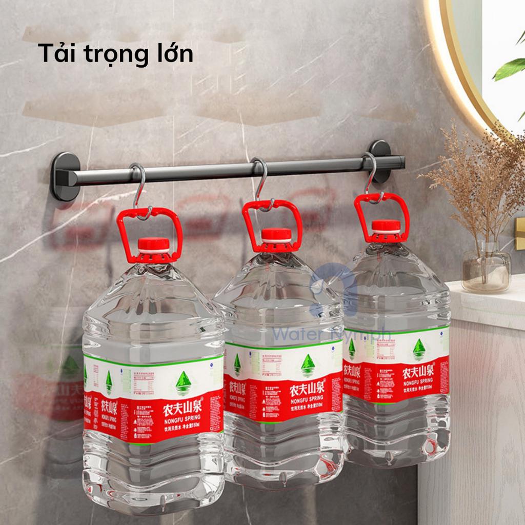 Giá treo dép, giá treo khăn nhà tắm dán tường tiện lợi nhôm phun sơn tĩnh điện Waternymph