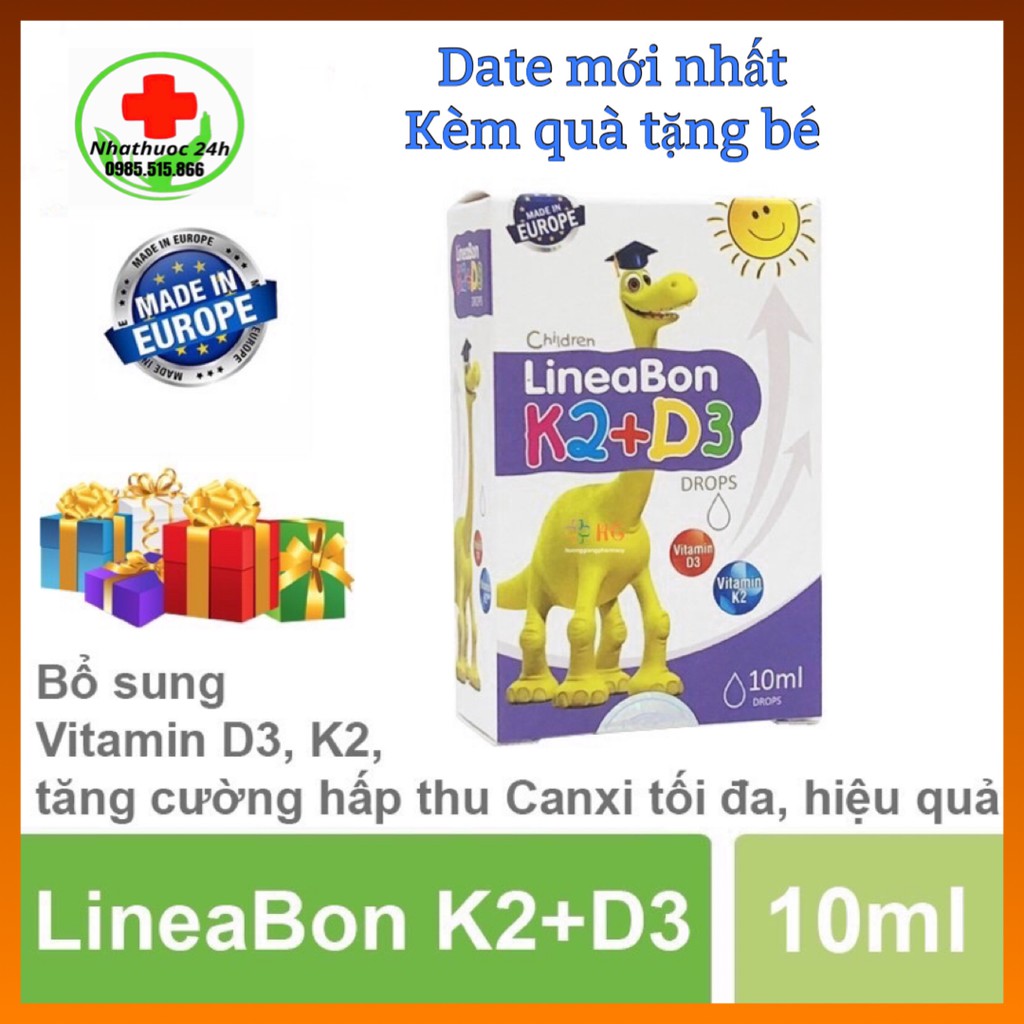 (TẶNG QUÀ ) VITAMIN TĂNG CHIỀU CAO LINEABON K2 + D3, XƯƠNG CHẮC KHỎE, TRẺ CAO LỚN