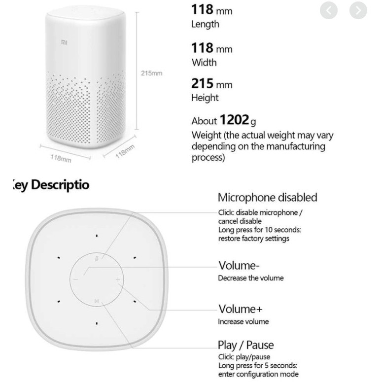 Loa Bluetooht thông minh Xiaomi Xiaoai Speaker PRO