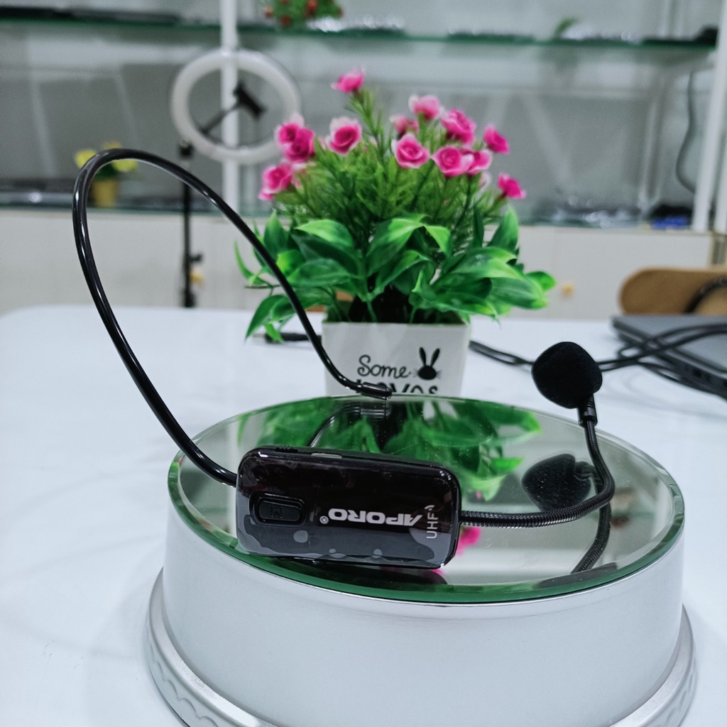 Micro trợ giảng không dây APORO chuyên dùng cho máy trợ giảng APORO T9,T20,T30 tần số UHF
