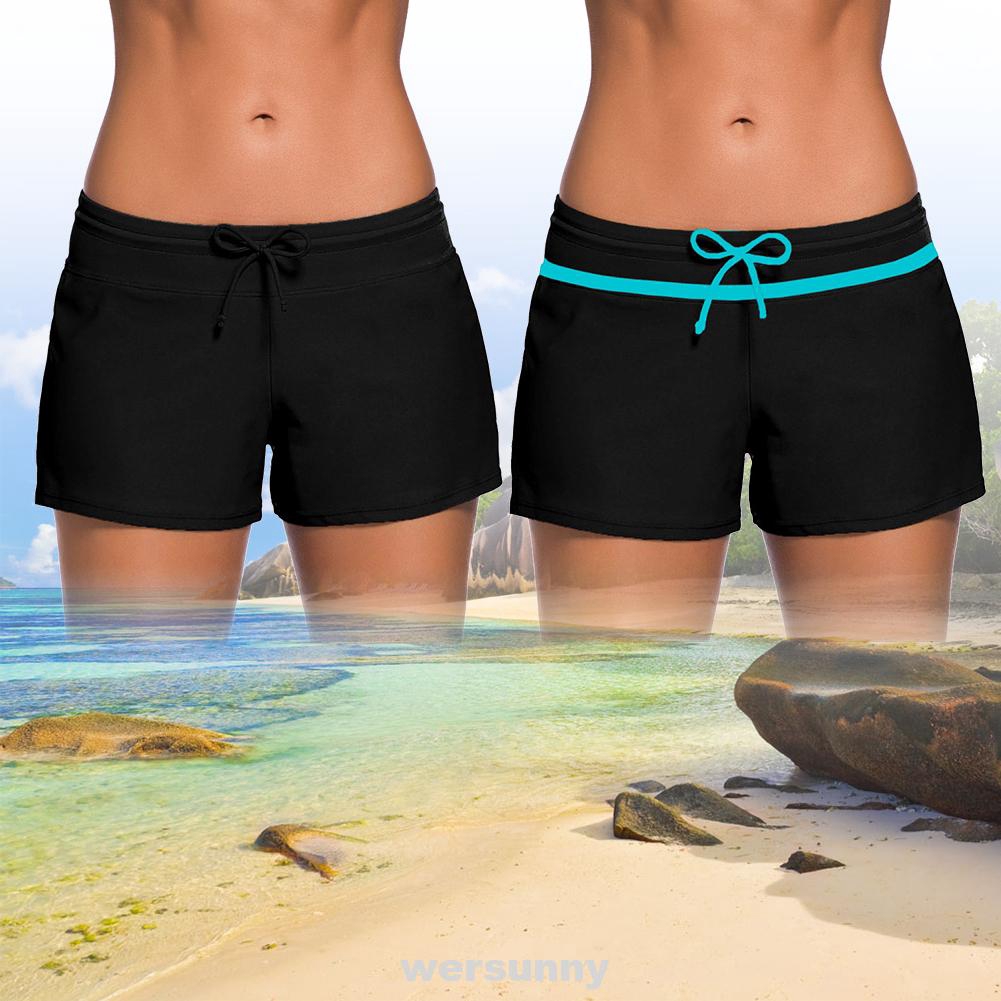 Quần Bơi Nữ Phối Dây Rút