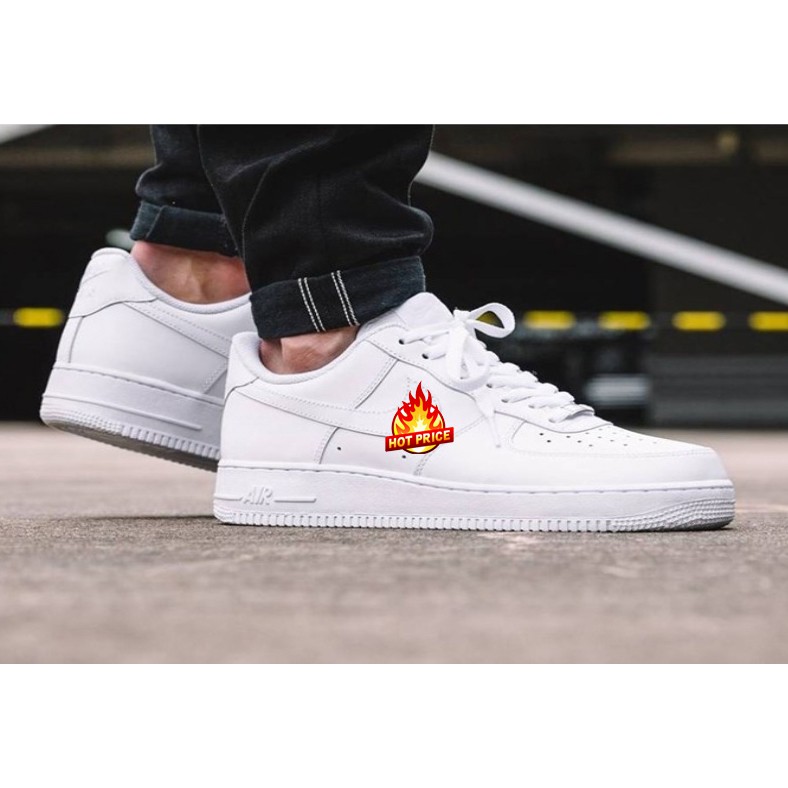 [KÈM HÔP] GIÀY THỂ THAO FOX TRẮNG NAM NỮ NK Force 1 Full Trắng Giày Sneaker Nam Nữ AF1 Full White - NK AIR FORCE AF1