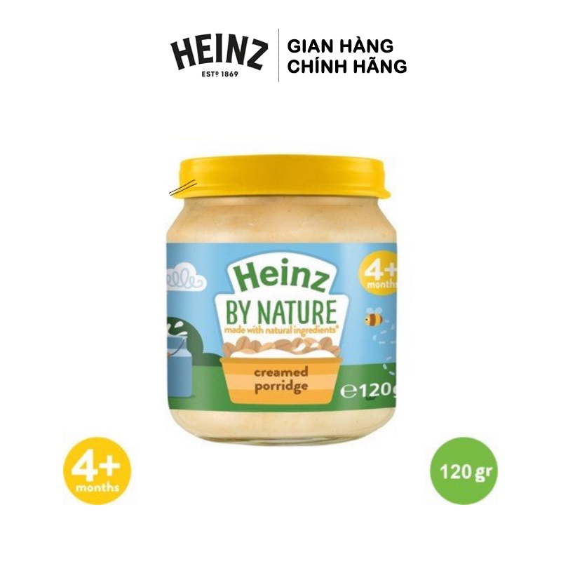 [Mua 1 Tặng 1] Lọ Pudding Cháo Kem HEINZ 120g (Date: 31/05/2022) Dành cho bé 04 tháng trở lên