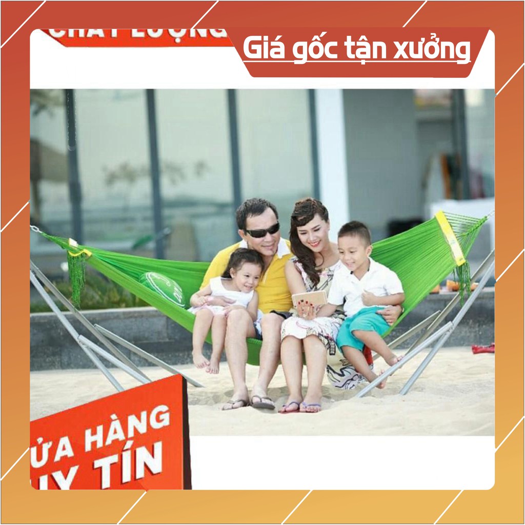 [Giá sỉ] [Siêu Sale]  Võng xếp Duy Lợi - Cỡ lớn (Kèm lưới võng + gối)