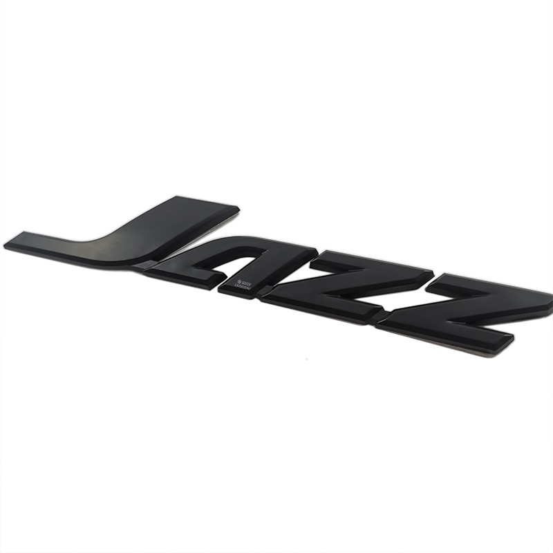 1 Miếng Dán Logo Jazz Màu Đen Bằng ABS Dùng Trang Trí Cốp Sau Xe Hơi Honda Jazz