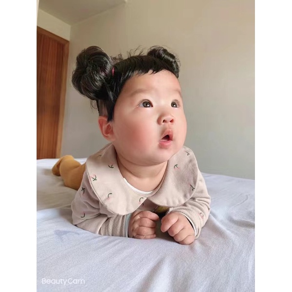Áo cổ bèo dài tay cho bé gái hàng quảng châu mix đồ siêu dễ