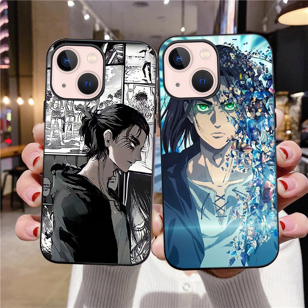 Ốp điện thoại mềm họa tiết hoạt hình Attack On Titan dành cho iPhone 13 Pro Max 11 12 7 8 Plus