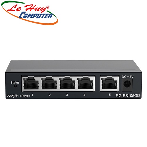 Thiết bị chuyển mạch Switch RUIJIE RG-ES105GD 5-port Gigabit Unmanaged